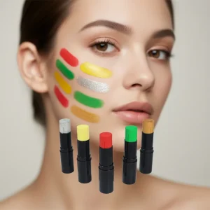 Professional Body Paint Sticks Smooth Texture Vivid Pigment Oil Based Suitable for Stage Performance Halloween Cosplay