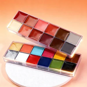 Professional Body Paint Waterproof Face Body Art Makeup Kit Halloween Costume Water Based Easy Wash