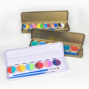 Professional Body Painting Kit Good Coverage Non Toxic Face Painting Pearl Water Activated Teens Adults Face Body Paint