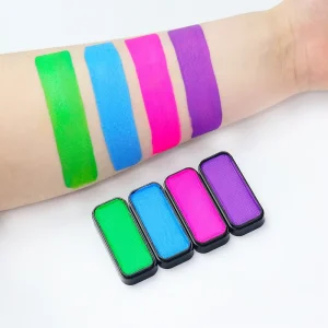 Professional Body Painting Kit High Pigment Halloween Face Paint Palette for Parties Festivals Water-Based Makeup Supply