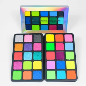 Professional Body Painting Kit for Adults Palette Packaging Non-Toxic Face Body Makeup Rainbow Face Paint