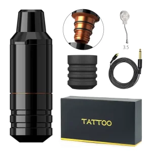 Professional Brushless Motor 3.5mm/4.0mm Stroke Rotary Tattoo Pen Gun Machine with RCA Cord for Artists Body Art
