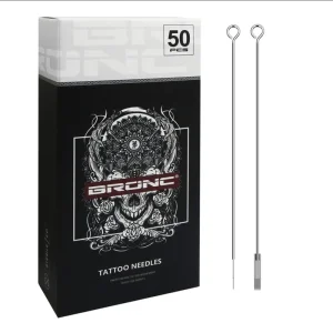 Professional BugPin L Taper 316 Stainless Steel Tattoo Needles 50pcs Box Disposable 100% EO Gas Sterilized for Coil