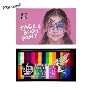 Professional Children’s Christmas Festival Makeup Paint Face and Body Paint 8 Cell 3 Color Body Painting Pigment