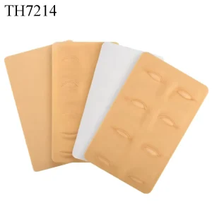 Professional Colorful Makeup Skin Microblading Training Silicone Gel Permanent Makeup Tattoo Practice Skin for Eyebrow Lip