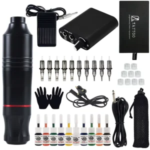Professional Complete Starter Tattoo Machine Kit Rotary Tattoo Machine Set