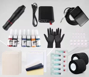 Professional Complete Tattoo Kit Rotary Tattoo Pen Machine Portable Tattoo Machine Kits