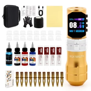 Professional Complete Tattoo Pen Kit Cartridge Machine Permanent Inks Needle Cartridge For Tattoo School