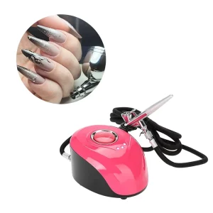 Professional Copper Body Art Airbrush Kit Portable Airbrush Compressor Set for Cake Airbrush Nail Art & Face Painting