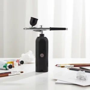 Professional Cordless Airbrush Kit for Cake Decorating Nail Art and Tattoo Work with Adjustable Pressure