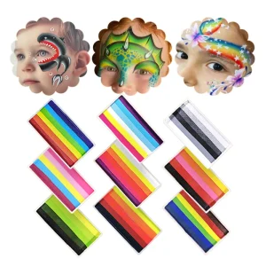 Professional Custom Multi Color Facepaint White Painting Body Paint Makeup Split Cake