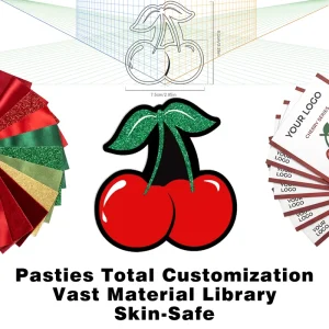 Professional Customization Fruit Plant Nipple Stickers Personalized Silk Screen Logo Branded Breast Petals OEM Service