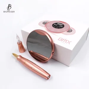 Professional Dermografo Two Heads Interchangeable Biomaser Digital Tattoo Machine Permanent Makeup Tattoo Machine