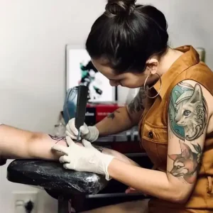 Professional Digital Rotary Tattoos Pen Machine Kit Body Tattooing Gun with Permanent Feature
