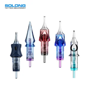 Professional Disposable 316L Stainless Steel Tattoo Needles for Eyebrow Body Art Shading Lining EO Gas Sterilized Single Use