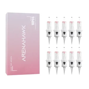 Disposable Sterilized Permanent Makeup Tattoo Needle Cartridge 10 Pcs 1/3 RL Round Liner for Tattoo Gun