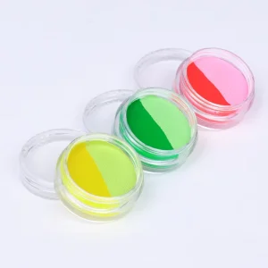 Professional Double Color UV Pastel Split Water Activated Eyeliner Cake for Body Painting