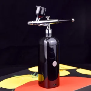 Professional Dual Action ABS Airbrush Kit with Mini Rechargeable Compressor for Nail Art Art Painting Cake Decorating Tattoos