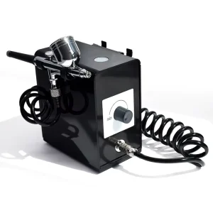 Professional Dual Action Airbrush Kit Copper Compressor Gravity Feed for Makeup Tattoo Nail Art Cake Decorating Model Painting