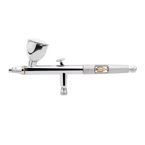 Professional Dual Action Gravity Airbrush Kit for Airbrush Painting, Tattoo, Cake Decorating with 0.2mm/0.3mm/0.5mm Airbrushes