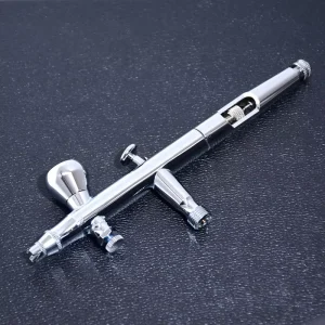 Professional Dual Action Gravity Feed Airbrush Gun Copper Material for Nail Art Cake Paint Face & Body Fine Detail Work