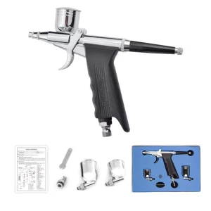 Professional Dual Action Miniature Airbrush Spray Gun Custom Artists Wall Painting Tattoo Tool Pneumatic Gravity Mini Cup Side