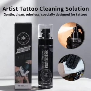 Professional Easy to Use 100ml Spray Type Press Tattoo Cleaner Removal Solution for Tattoo Artist