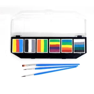 Professional Eco-Friendly Rainbow Face Paint Kit Non-Toxic Water-Based Customizable Colors for Halloween Direct Manufacturer