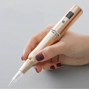 Professional Electric Eyebrow Lip Microblading Cosmetic PMU Microneedle Machine Pen Stainless Steel Lightweight Battery Home