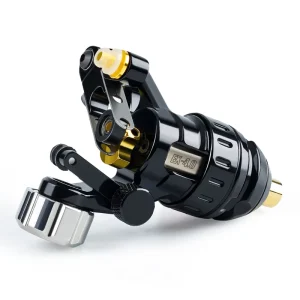 Professional Electric Rotary Tattoo Machine, Iron Material, Imported Motor, Black