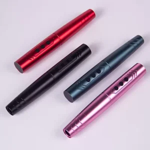 Professional Electric Tattoo Pen Mini with Coreless Motor Stainless Steel and Two Spare Batteries