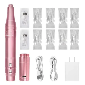 Professional Electric Wireless Rechargeable Stainless Steel Eyebrow Lip Microblading Cosmetic Tattoo Machine