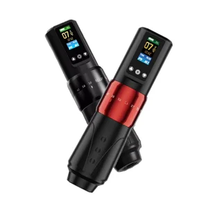 Professional Electric Wireless Tattoo Machine Dual Rechargeable Lithium 3.5mm Stroke Disposable Cartridge Needles