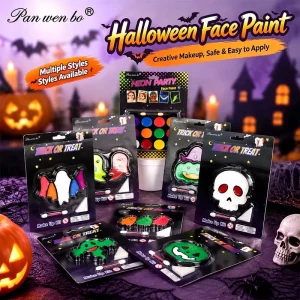 Professional Face Body Paint Cosplay Makeup Painting Paint Non Toxic Hypoallergenic Safe Face Paint for Halloween