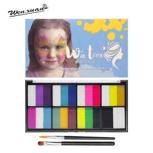 Professional Face and Body Painting Kit for Parties Water Activated Makeup for Children