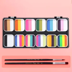 Professional Face and Body Painting Kit for Parties Water Activated Makeup for Children Body Painting