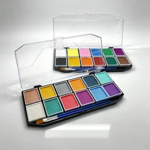 Professional Face&Body Paint 12 Colors Palette Matte and Shimmer for Choose Safe for Skin Paint Palette