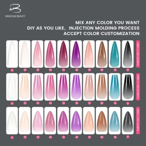 Professional Factory Supply Soft Acrylic Ballerina Stiletto Almond Shape Press-On Full Cover Colorful Solid Color Designed