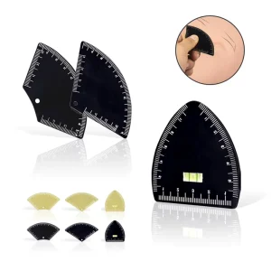 Professional Fast Drawing Eyebrow Design Ruler Stainless Steel 1 Minute Eyebrow Microblading Mapping Ruler Makeup Tools