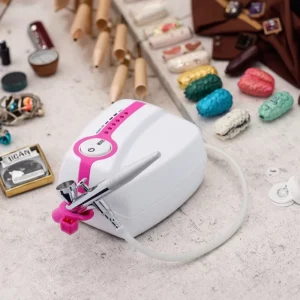 Professional Gravity Feed Airbrush Makeup Kit with Compressor for Cake Decorating & Body Art