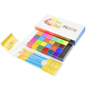 Professional Halloween FX Party Artist Fancy Makeup Painting Kit Non Toxic Safe Flash Body Face Paint Oil Palette for Body