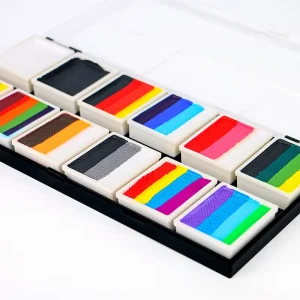 Professional Halloween Rainbow Water Based Face & Body Paint Pallet for Kids for Body Art Festivals
