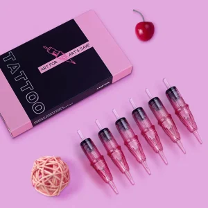Professional High Quality PMU/Tattoo Needle Cartridge RM/RL/RS/M1 for Master Artist Pink Pointed Nose