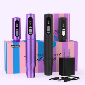 Professional High Quality Rechargeable Electric Tattoo Gun Permanent Makeup Machine Eyebrow Tattoo Pen 2.8mm Stroke 0-3.2mm
