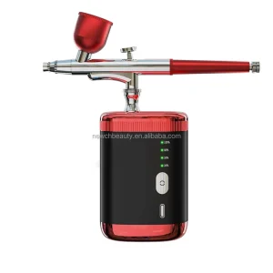 Professional Home Salon Use Cordless Air Brtush Mini Rechargeable Silent Nano Spray Gun Airbrush Tanning Tattoo Makeup Sprayer