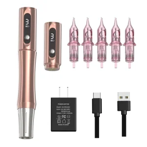 Professional Hot Seller Wireless Permanent Makeup Machine Tattoo Pen Kit with Needle