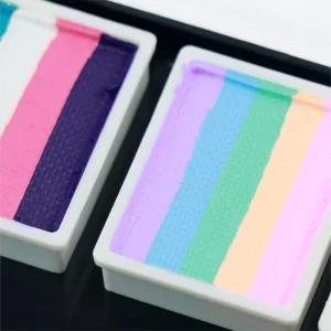 Professional Kids DIY Water-Based Split Rainbow Cake Paint Palette Custom Logo Body Painting Supplies Private Use