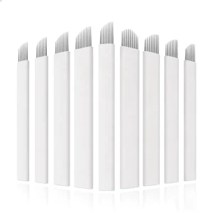 Professional Microblading Needles Manual Eyebrow Tattoo Blades Permanent Makeup Pigment Embroidery Needles for Eyebrow Tattoo