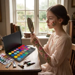 Professional Mixed Color Face Body Paint Water Activated Eyeliner Makeup Washable Painting Palette Natural Eyeshadow Palette