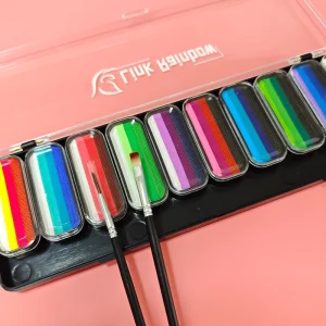 Professional Multi Color Rainbow Body Painting Kit Non Toxic Pigment for Children’s Parties and Sports